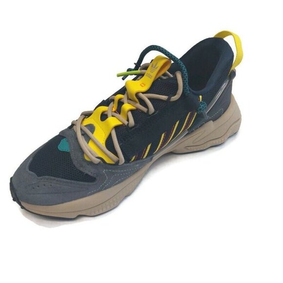 Adidas Ozweego Zip Marathon Running Shoes Sneakers H67663 Legend Ink Yellow Sz 5 - Picture 3 of 8